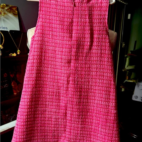 NWOT Rachel Zoe 3 Piece Matching Pink Boucle Dress Ensemble W Jacket Sz 6 - Picture 4 of 16